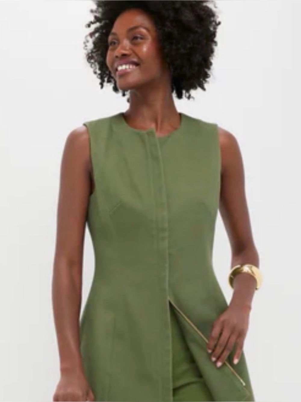 Tuckernuck Olive Green Sleeveless Tunic